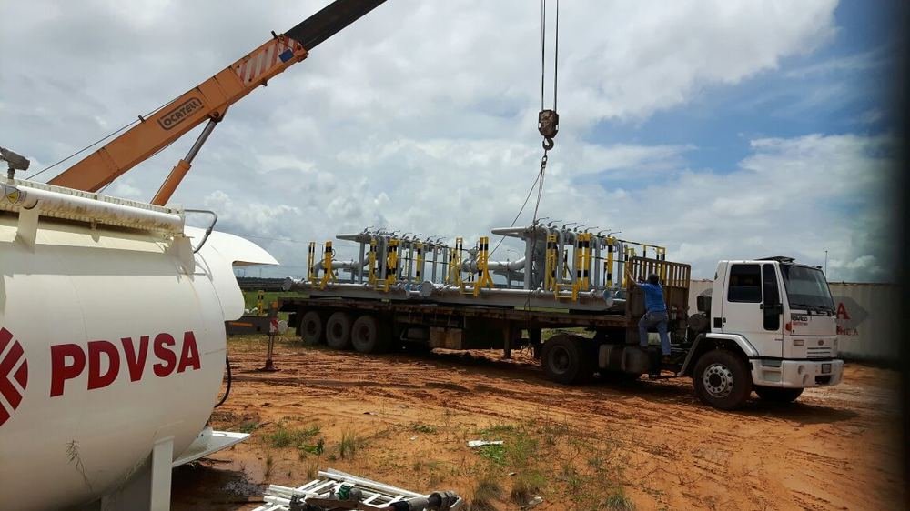Skid despachado junto a cisterna de PDVSA