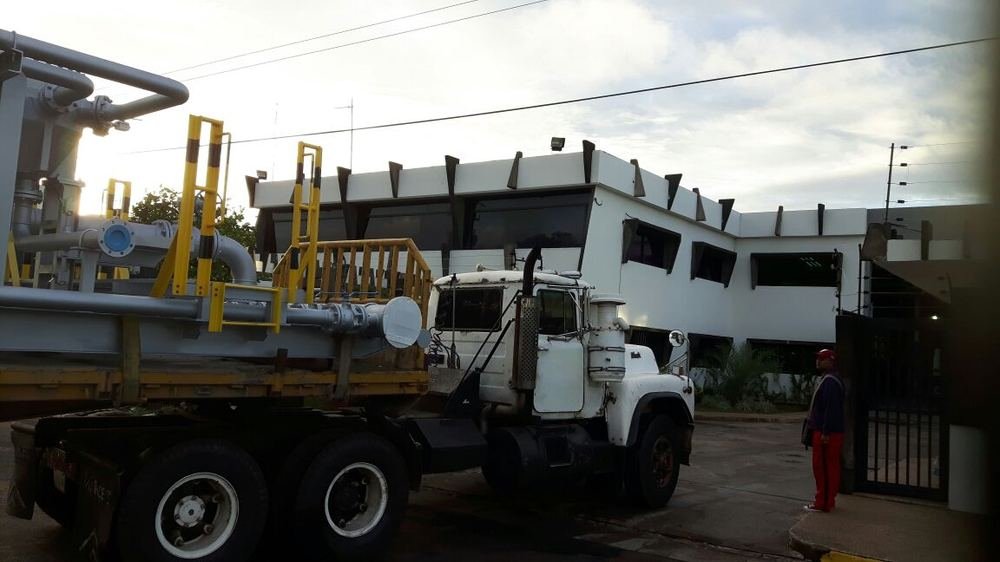 Transporte del skid hasta el sitio de instalación